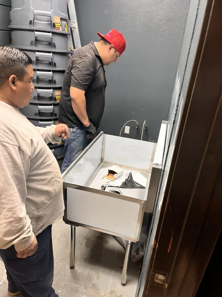 Commercial plumbing and sink installation in Beverley Mill